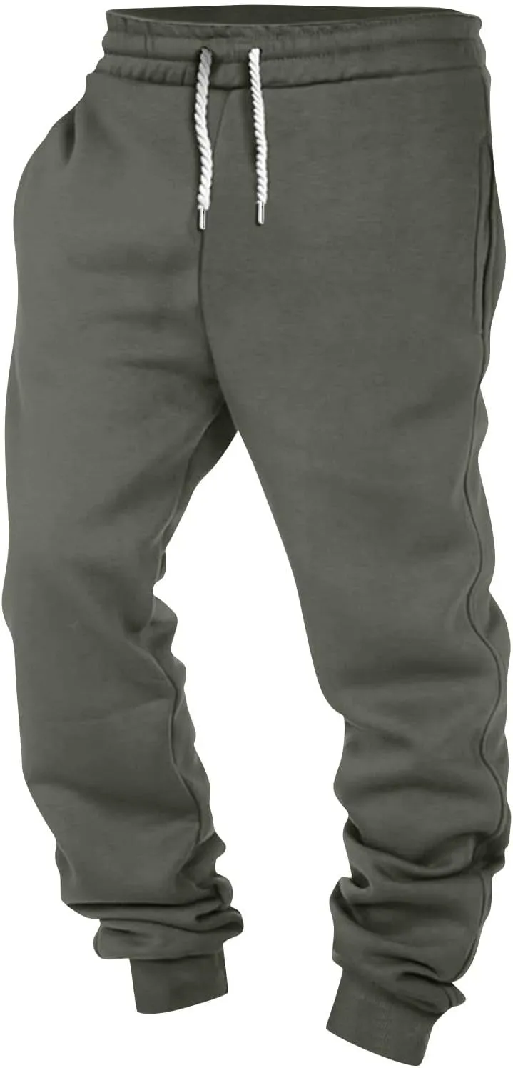 Fashion Mens Cargo Pants Men's Casual Cargo Pants Drawstring Hiking Pants Workout Tactical Joggers Sweatpants for Men