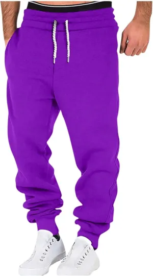 Fashion Mens Cargo Pants Men's Casual Cargo Pants Drawstring Hiking Pants Workout Tactical Joggers Sweatpants for Men