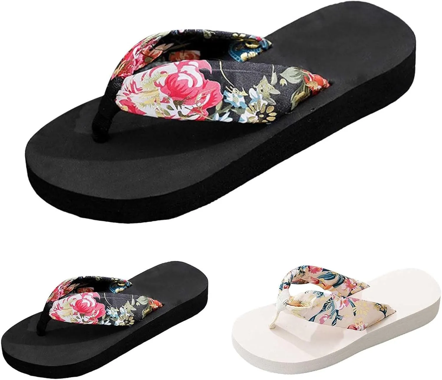 Flip Flops for Women Flat Yoga Mat Thong Sandals Bohemia Summer Beach Slippers Indoor Outdoor Vacation Shoes