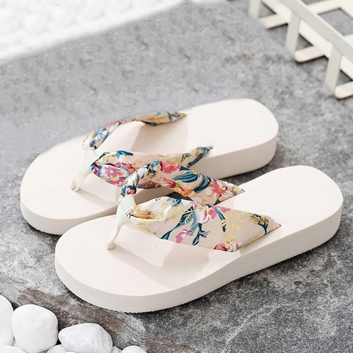 Flip Flops for Women Flat Yoga Mat Thong Sandals Bohemia Summer Beach Slippers Indoor Outdoor Vacation Shoes