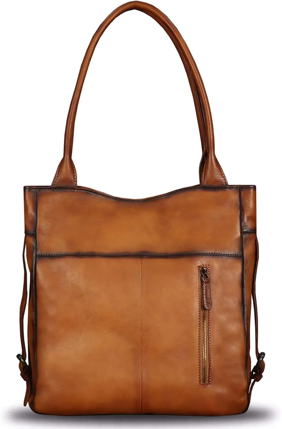 Genuine Leather Shoulder Bag Purse for Women Retro Top Handle Bags Handmade Vintage Crossbody Tote Handbags Purse