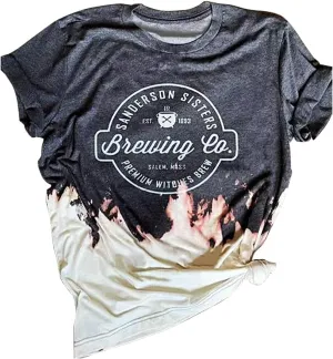 Girls Will Be Girls Shirts Witch Feminist V Neck T Shirts for Women Witchy Graphic Shirts Feminist Witch Women Tee Tops