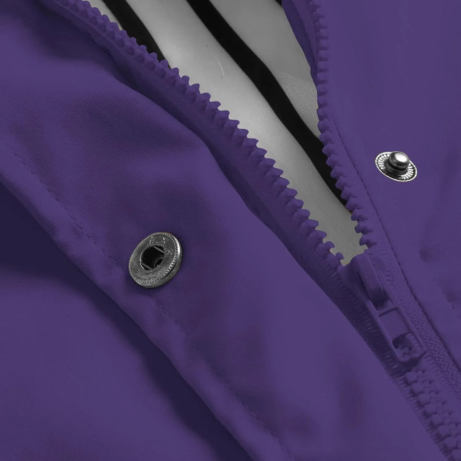 GOFULY Raincoat For Women 2024 Waterproof Oversized Rain Jackets Zip Up Fall Winter Coats With Hood Solid Windbreaker