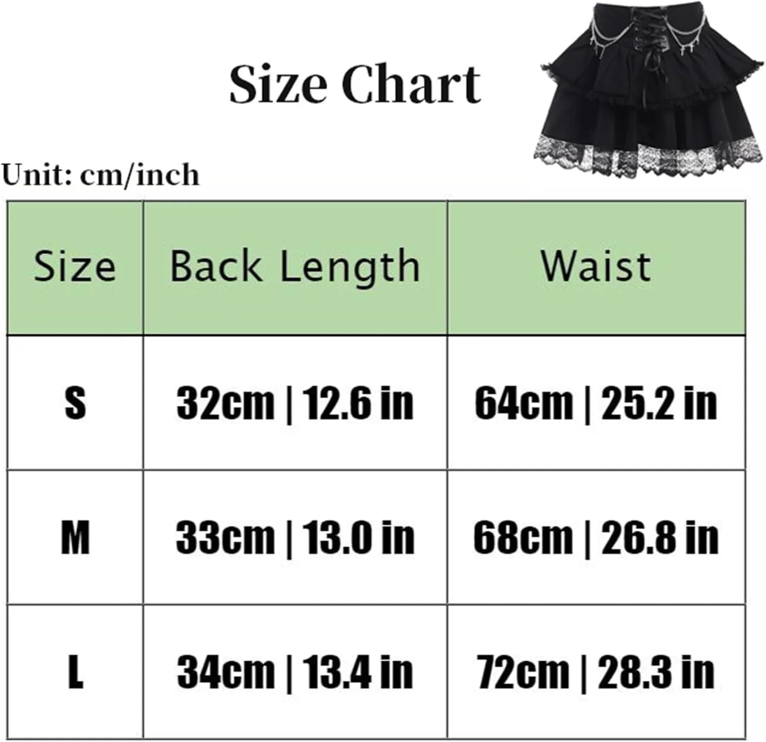 Gothic Skirts for Women Punk Rave Y2k Emo Fairy Grunge Goth Steampunk