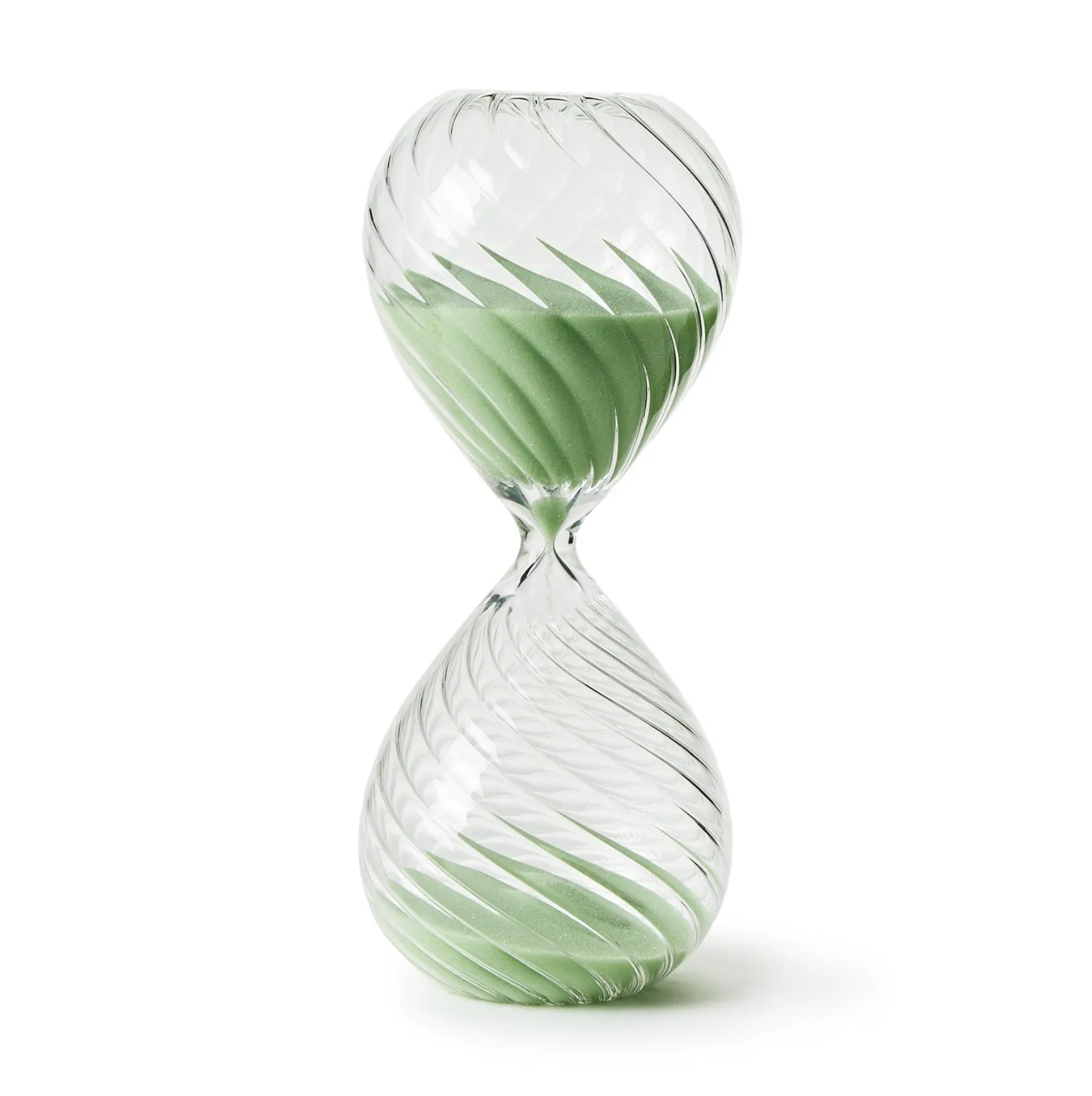 Handblown Swirled Hourglass