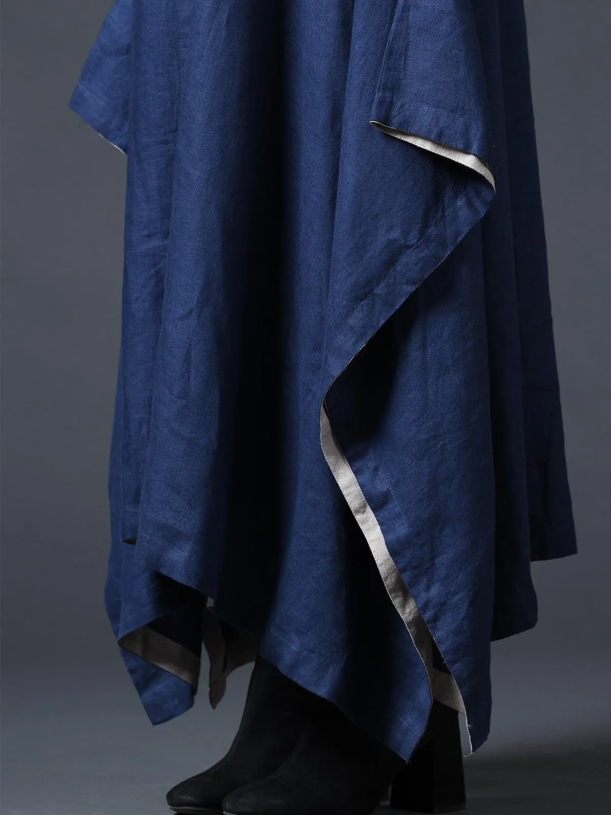 Handkerchief Dress Navy Blue