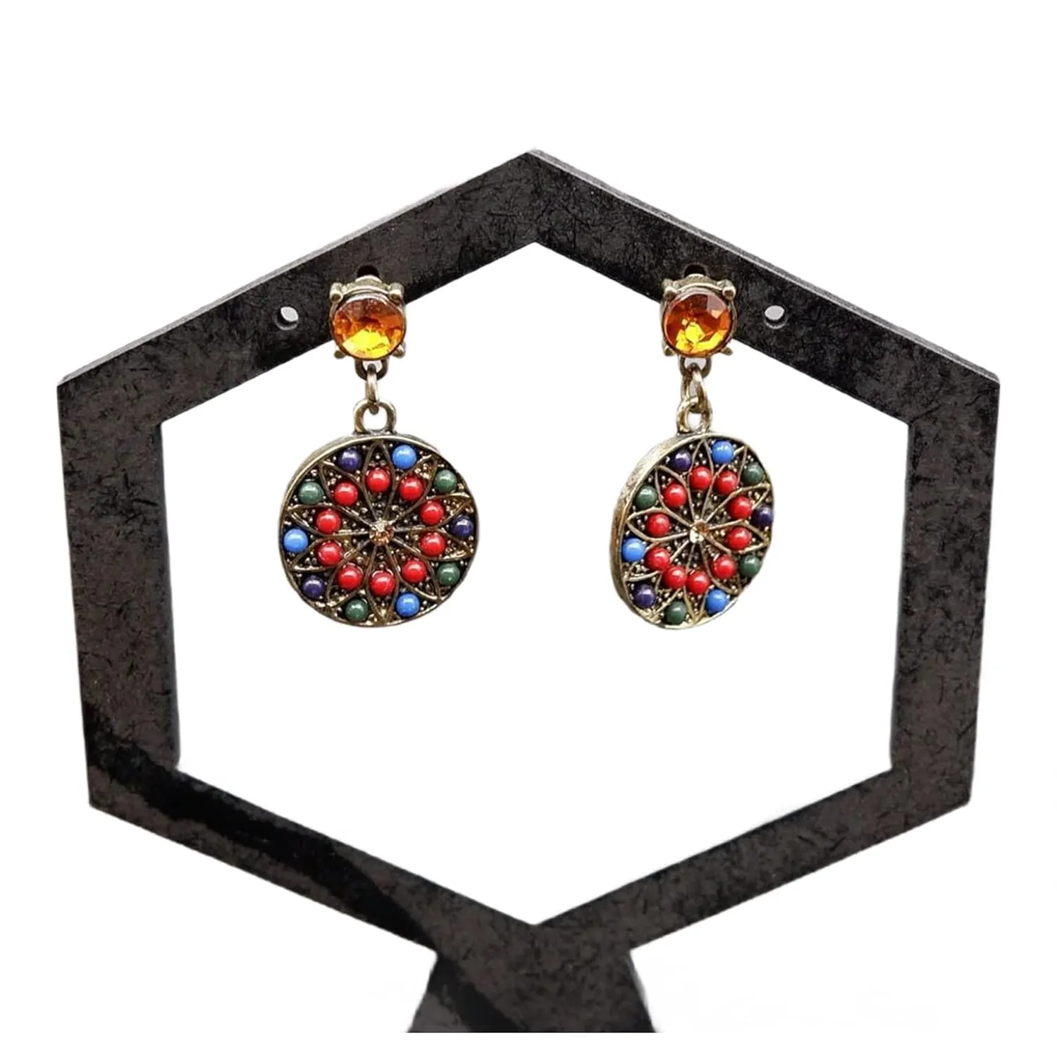 HANDMADE BEAD Earrings For Women - Dangle Earrings  Minimalist Earrings  Chunky Earrings  Statement Earrings  Cute Earrings  QDE32