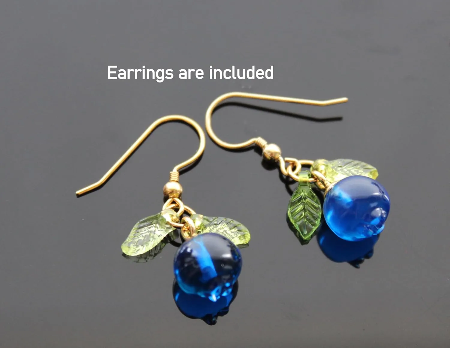 Handmade Fruit Bracelet and earrings with glass and resin Beads