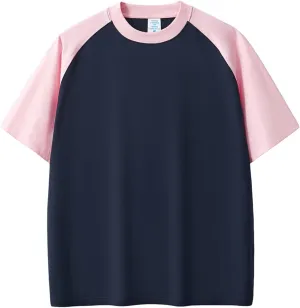 Heavyweight Cotton Tshirt Mens Oversized Vintage Baseball Raglan T Shirts Short Sleeve Classic Athletic Sports Plain Gym Tees