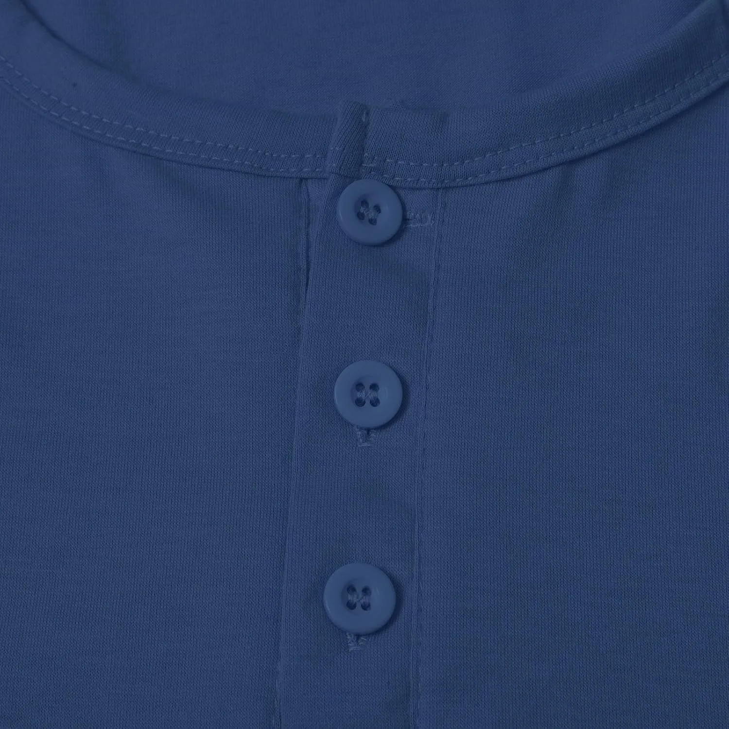 Henley Shirts for Men Casual Golf Polo Shirt with Pocket Fashion Short Sleeve 3 Buttons T-Shirt Classic Slim Fit Tops