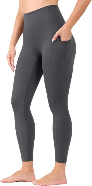 High Waist Yoga Pants Leggings with Pockets for Womens Tummy Control Fitness Running Leggings Soft Naked No Front Seam