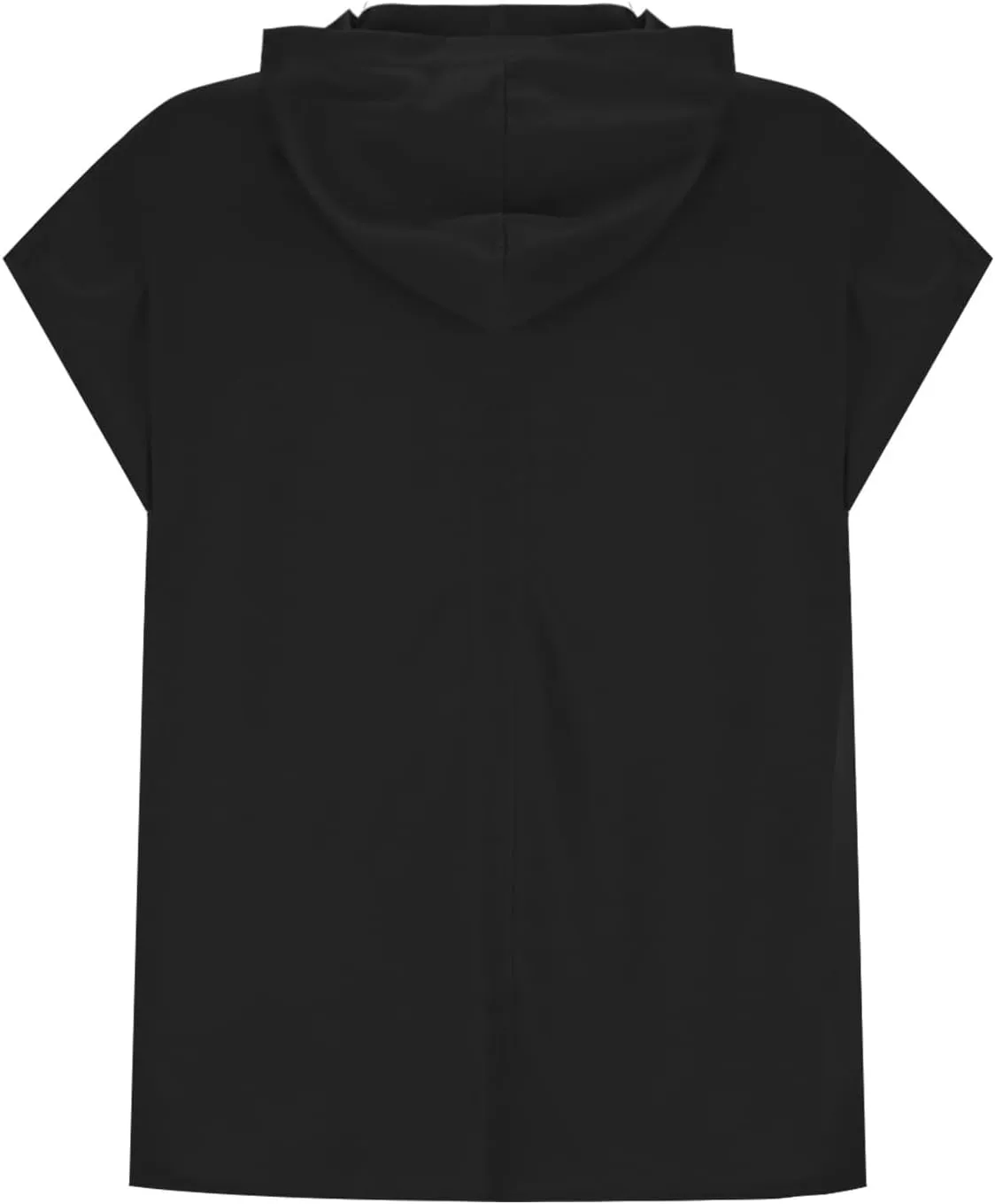 Hooded Tank Tops for Men Sleeveless Cut Off Summer Workout T Shirt Muscle Bodybuilding Gym Hoodies Loose Fit Tees