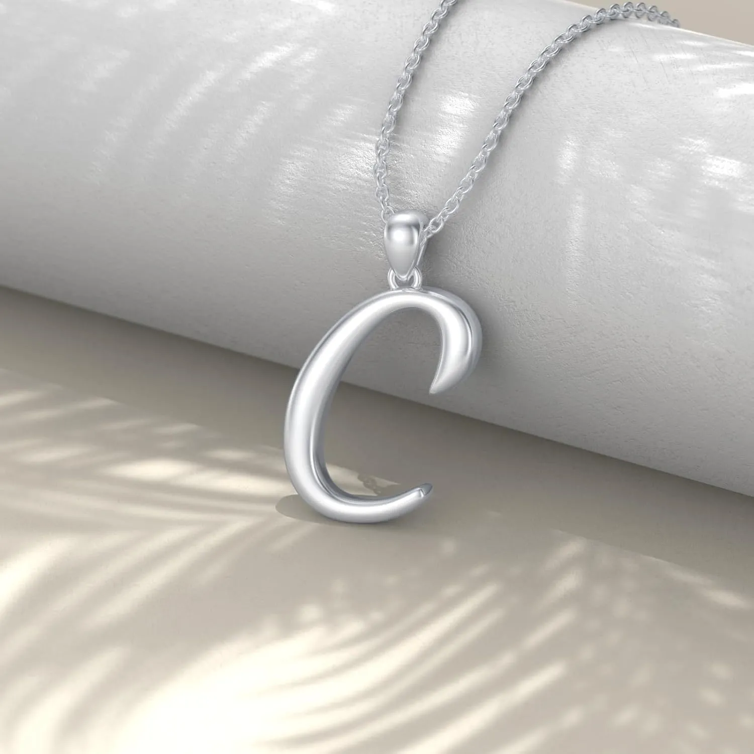 Initial Necklaces 26 Capital Letter Necklaces S925 Sterling Silver Letter Pendant Initial Necklace for Women