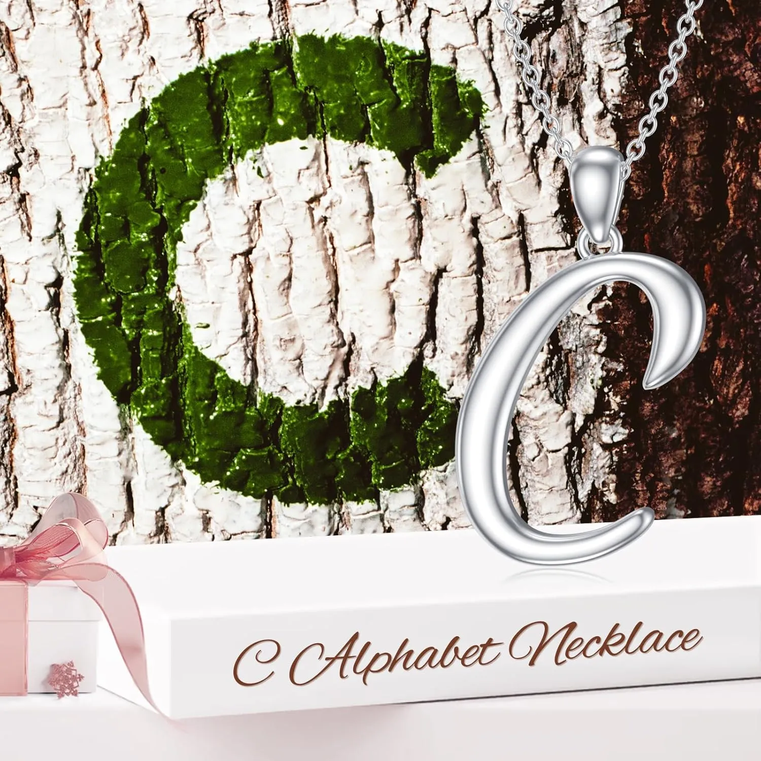 Initial Necklaces 26 Capital Letter Necklaces S925 Sterling Silver Letter Pendant Initial Necklace for Women