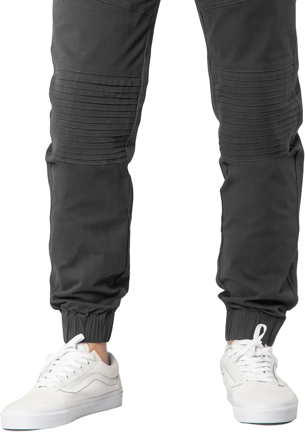 ITALYMORN Khaki Chino Joggers for Men Cotton Twill Casual Pants with Pockets