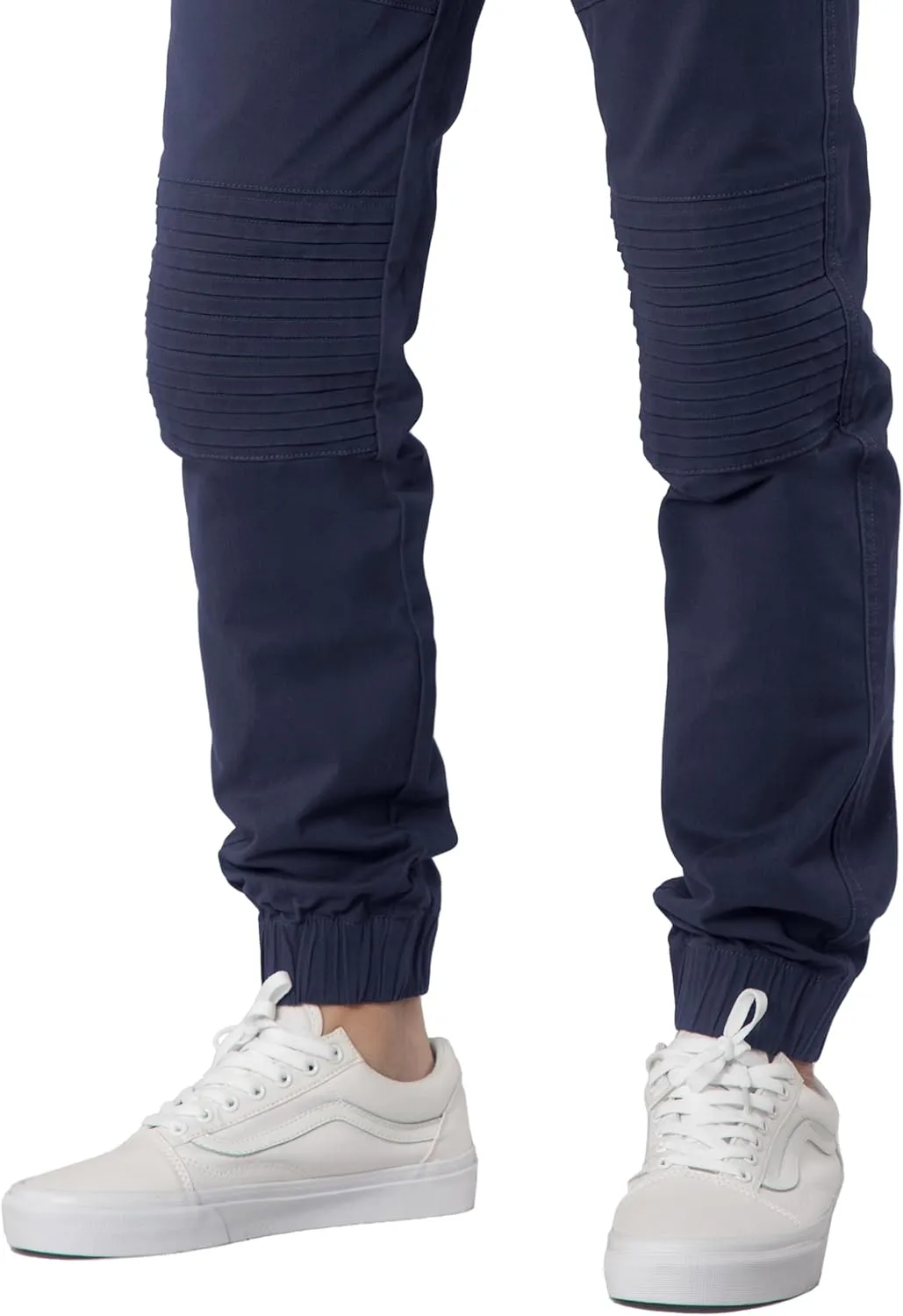 ITALYMORN Khaki Chino Joggers for Men Cotton Twill Casual Pants with Pockets