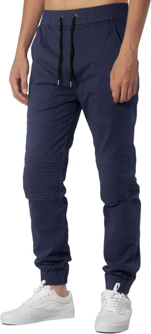 ITALYMORN Khaki Chino Joggers for Men Cotton Twill Casual Pants with Pockets