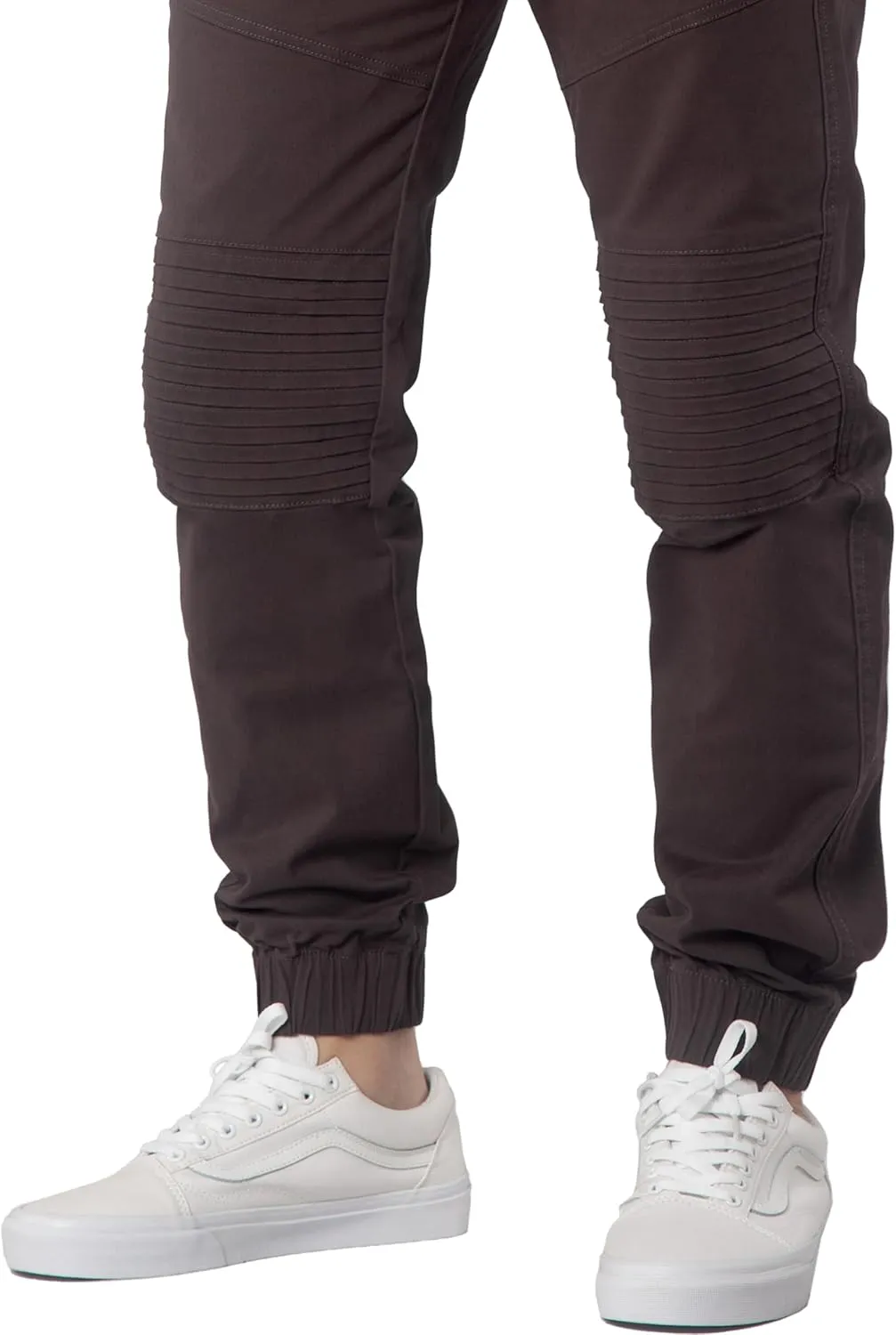 ITALYMORN Khaki Chino Joggers for Men Cotton Twill Casual Pants with Pockets