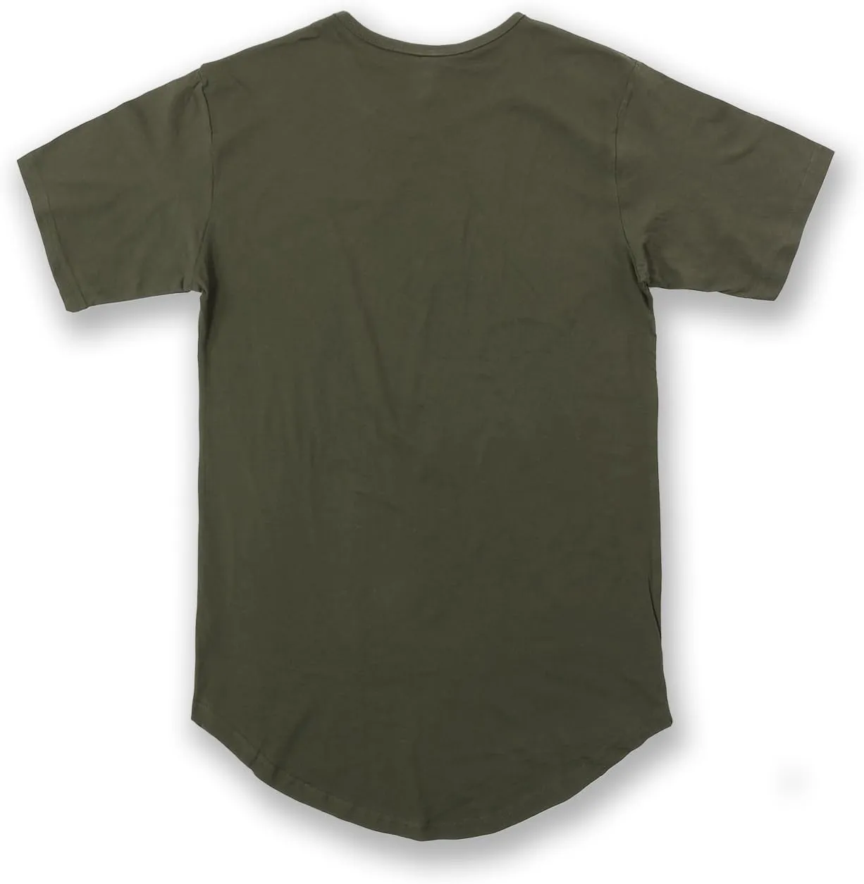 JD Apparel Mens Hip Hop Longline Tee  Curved Hem Cotton T-Shirt
