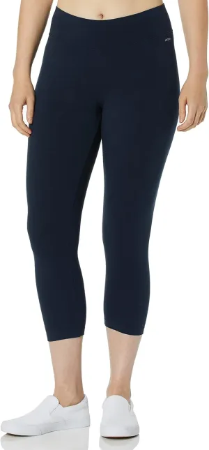 Jockey Women's Active Cotton Stretch Wide Waistband Capri Leggings