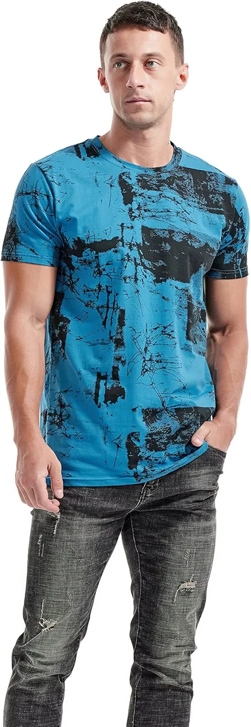 KLIEGOU Mens Hipster Hiphop Tees - Fashion Print T-Shirts