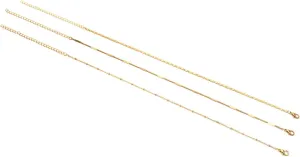 Layered Necklace, Layered Necklaces for Women Chain Chain Necklaces Jewelry Gifts, 3 Pieces, Gold, 38CM