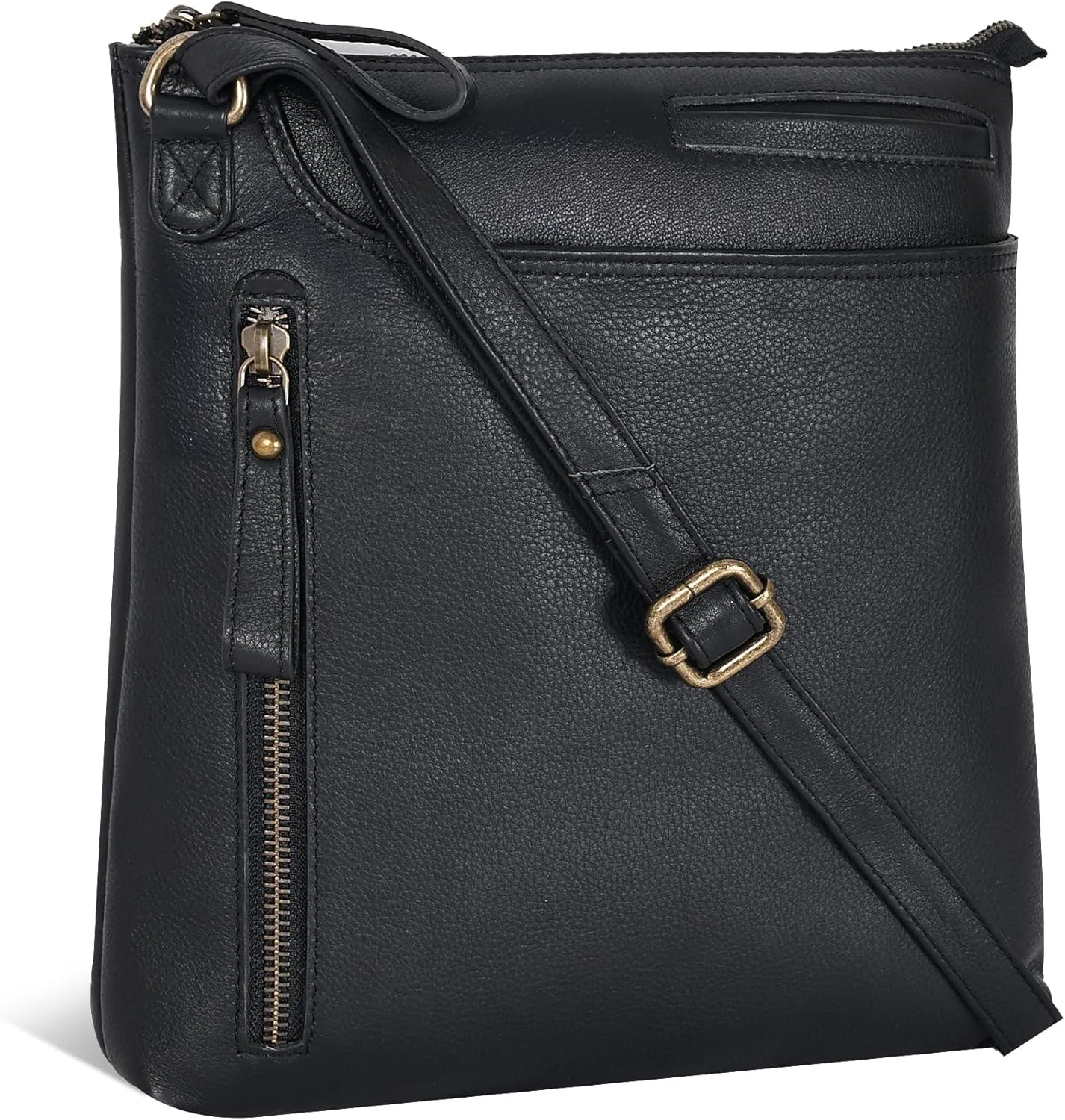 Leather Crossbody Bags for Women - Ladies Sling Handbags - Medium Cross body Purses Handbags - Purses For Women