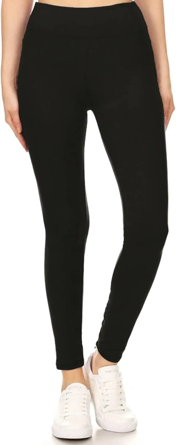 Leggings Depot High Waisted Leggings for Women Buttery Smooth & Soft Women's Solid Yoga - Reg, Plus, 1X3X, 3X5X