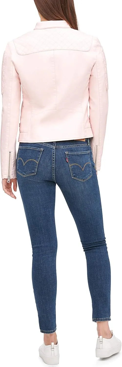 Levi's Women's Faux Leather Motocross Racer Jacket (Standard and Plus)