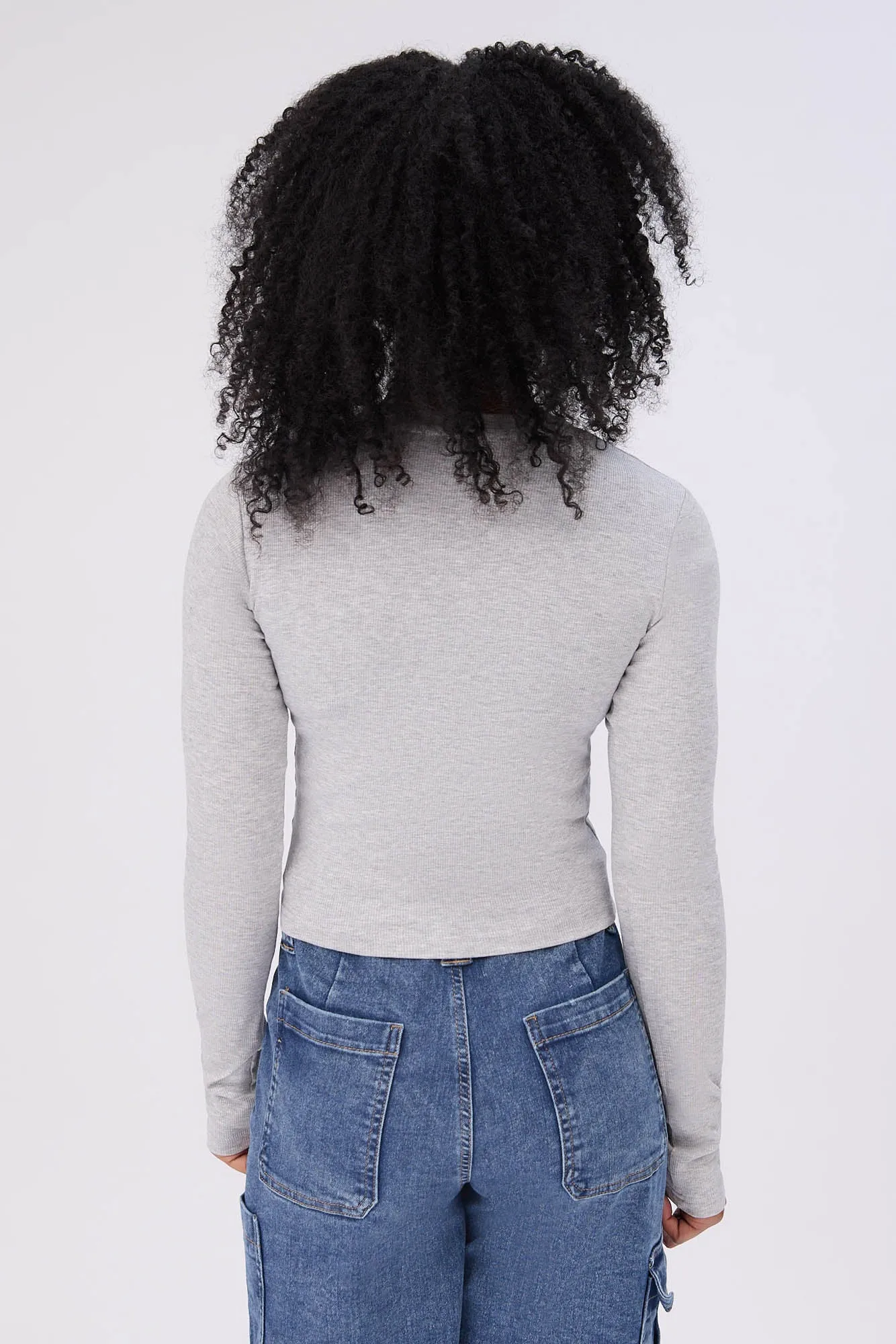 Long Sleeve Crew Neck Baby Tee