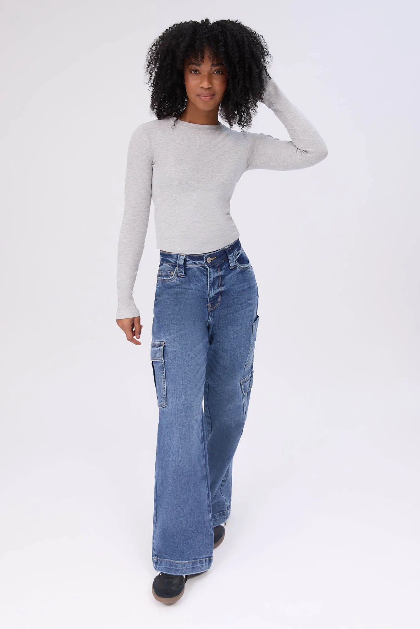 Long Sleeve Crew Neck Baby Tee