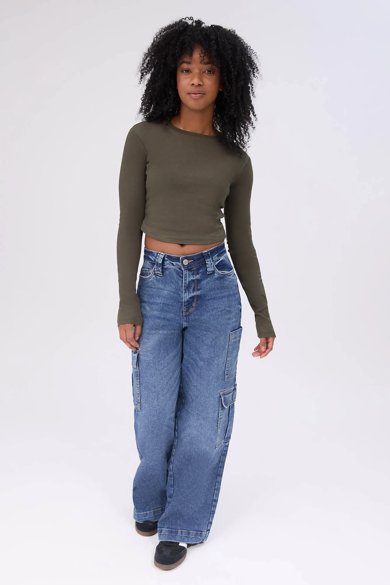 Long Sleeve Crew Neck Baby Tee