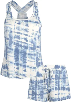 Lucky Brand Womens 2-Piece Pajama Set  Soft Sleepwear with Cross Back Tank Top and Sleep Shorts