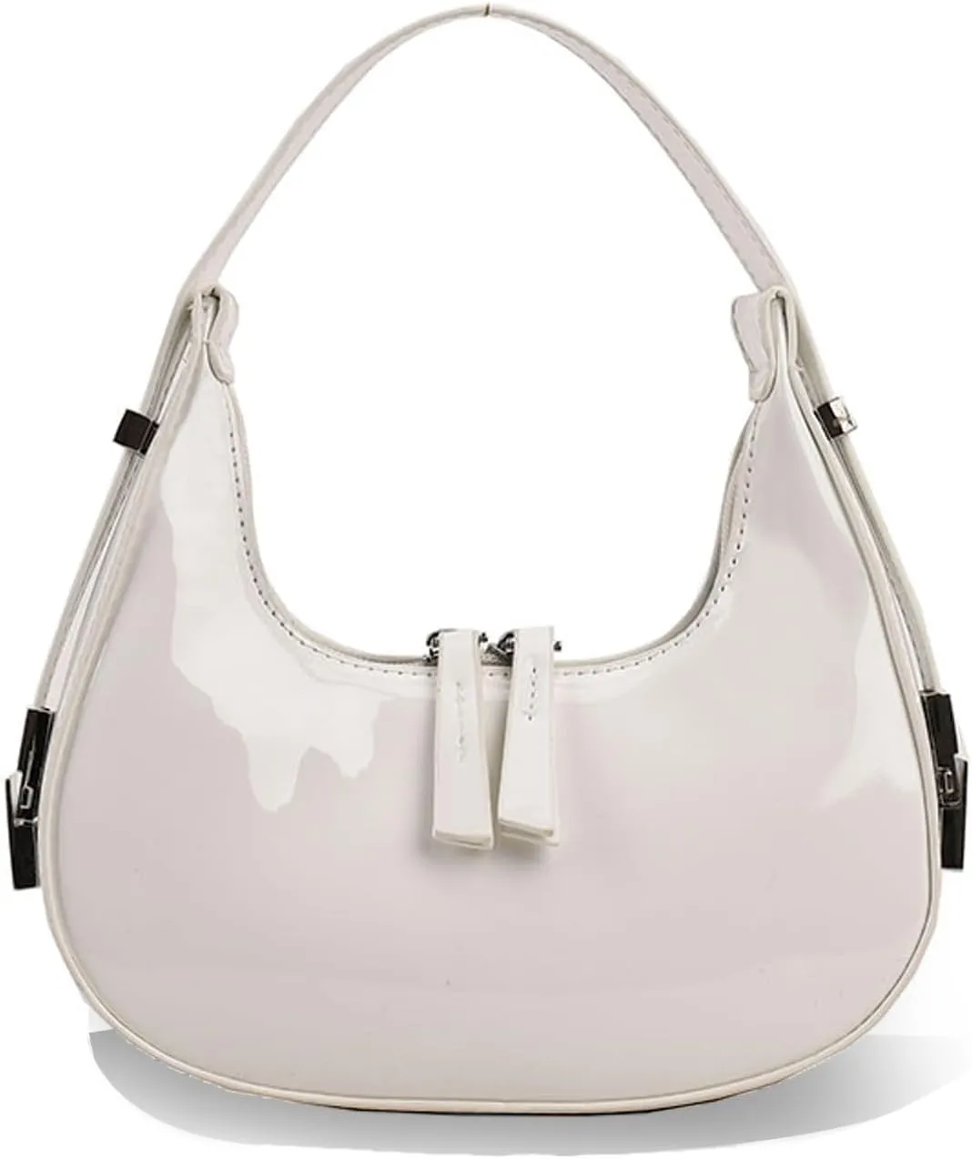 Lxyxinarhy Women's Crescent Shoulder Bag - Y2k Red Purse Retro 90S Top Handle Shoulder Underarm Handbags Clutch Purse