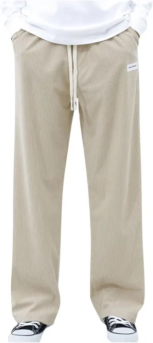 Men Cargo Combat Work Pants Casual Linen Stretch Waistband Pant Workwear Sweatpants Joggers Gym Yoga