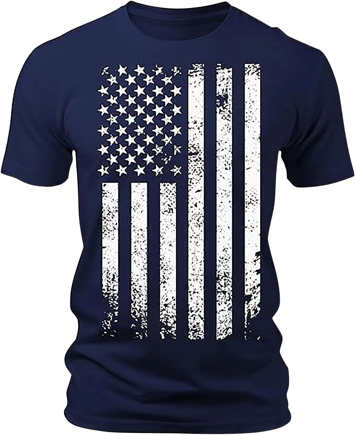 Mens 4Th of July Shirt Short Sleeve Slim Fit Cotton USA Patriotic T Shirts Comfy Casual Summer Graphic American Flag Shirts