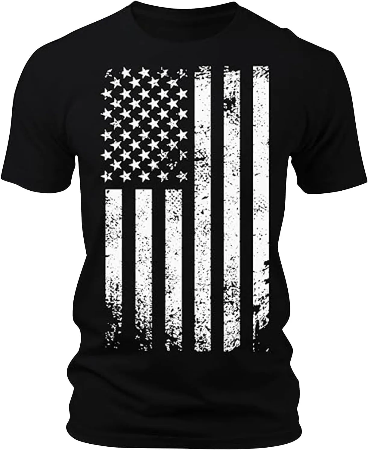Mens 4Th of July Shirt Short Sleeve Slim Fit Cotton USA Patriotic T Shirts Comfy Casual Summer Graphic American Flag Shirts
