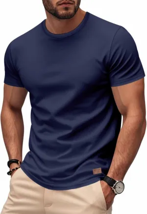 Men's Casual Shirts : Super Soft Premium Fabric Slim Fit Relaxed Fit Workout Tees