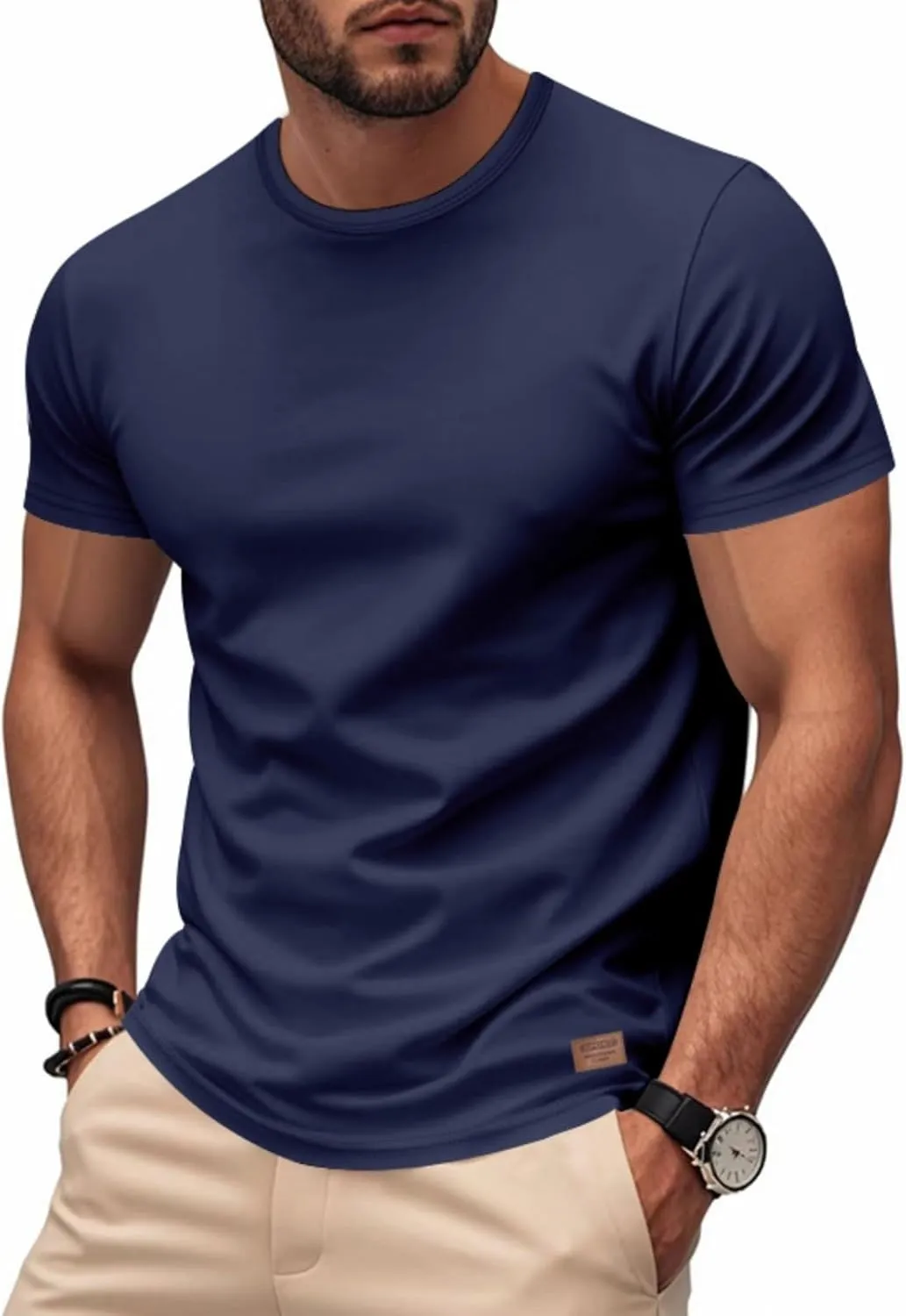 Men's Casual Shirts : Super Soft Premium Fabric Slim Fit Relaxed Fit Workout Tees