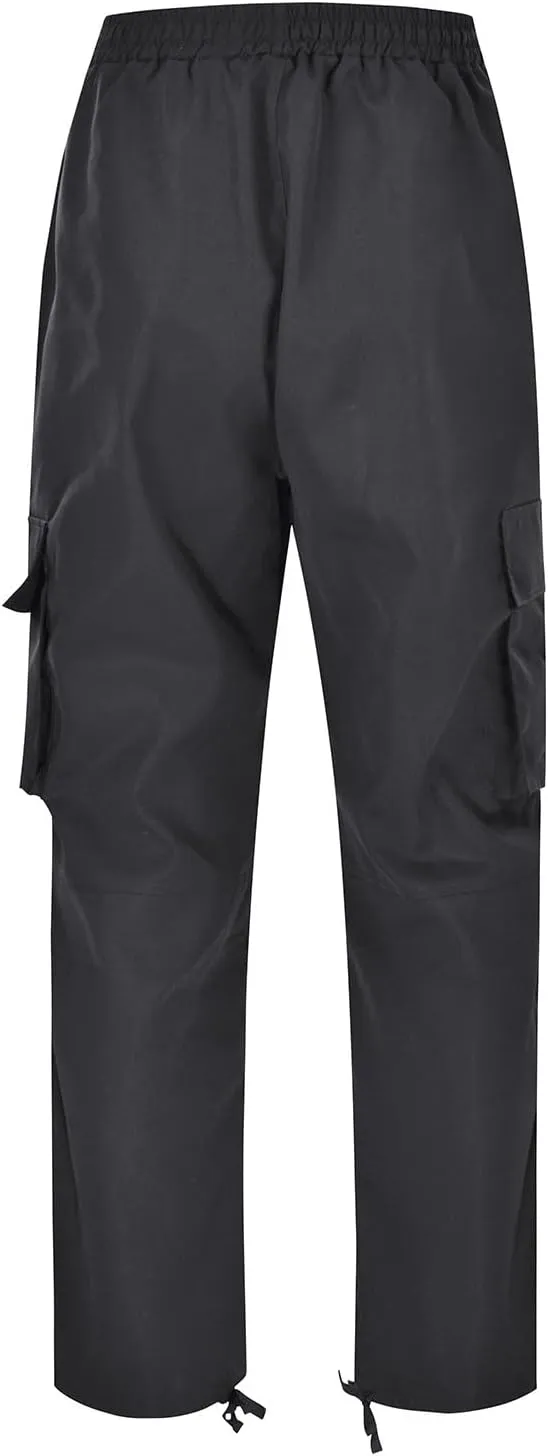 Men's Causal Cargo Pants Athletic Trousers Outdoor Fitness Pants Sweatpants Loose Fit Hiking Joggers with Pockets