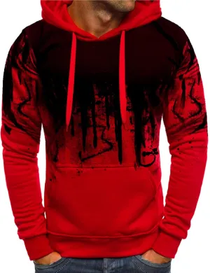Men's Gym Workout Active Long Sleeve Pullover Lightweight Hoodie Casual Hooded Sweatshirts, M-6XL