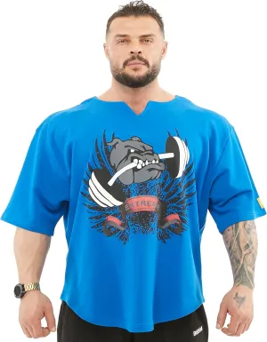 Men's Oversize Gym Lifestyle T-Shirt, Thick Texture Cotton, Comfort Design, Performance Top