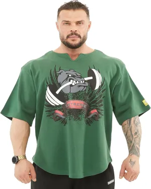 Men's Oversize Gym Lifestyle T-Shirt, Thick Texture Cotton, Comfort Design, Performance Top