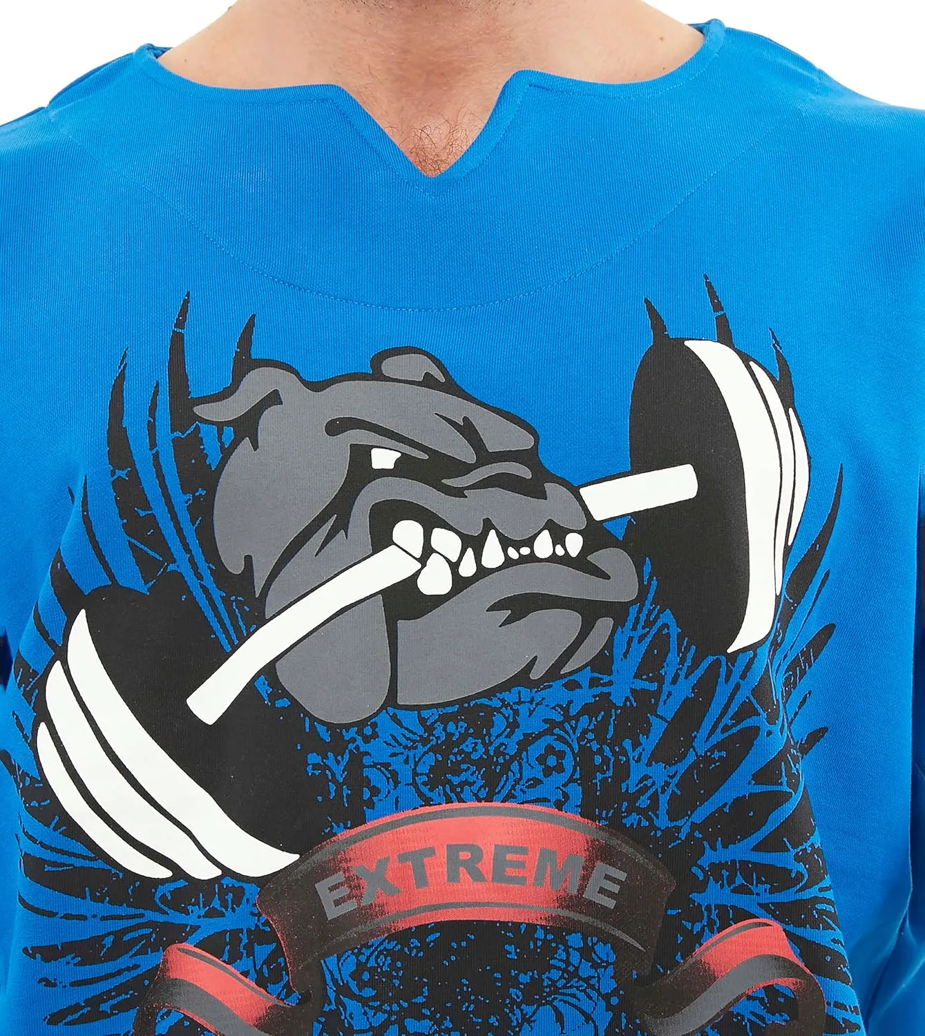 Men's Oversize Gym Lifestyle T-Shirt, Thick Texture Cotton, Comfort Design, Performance Top