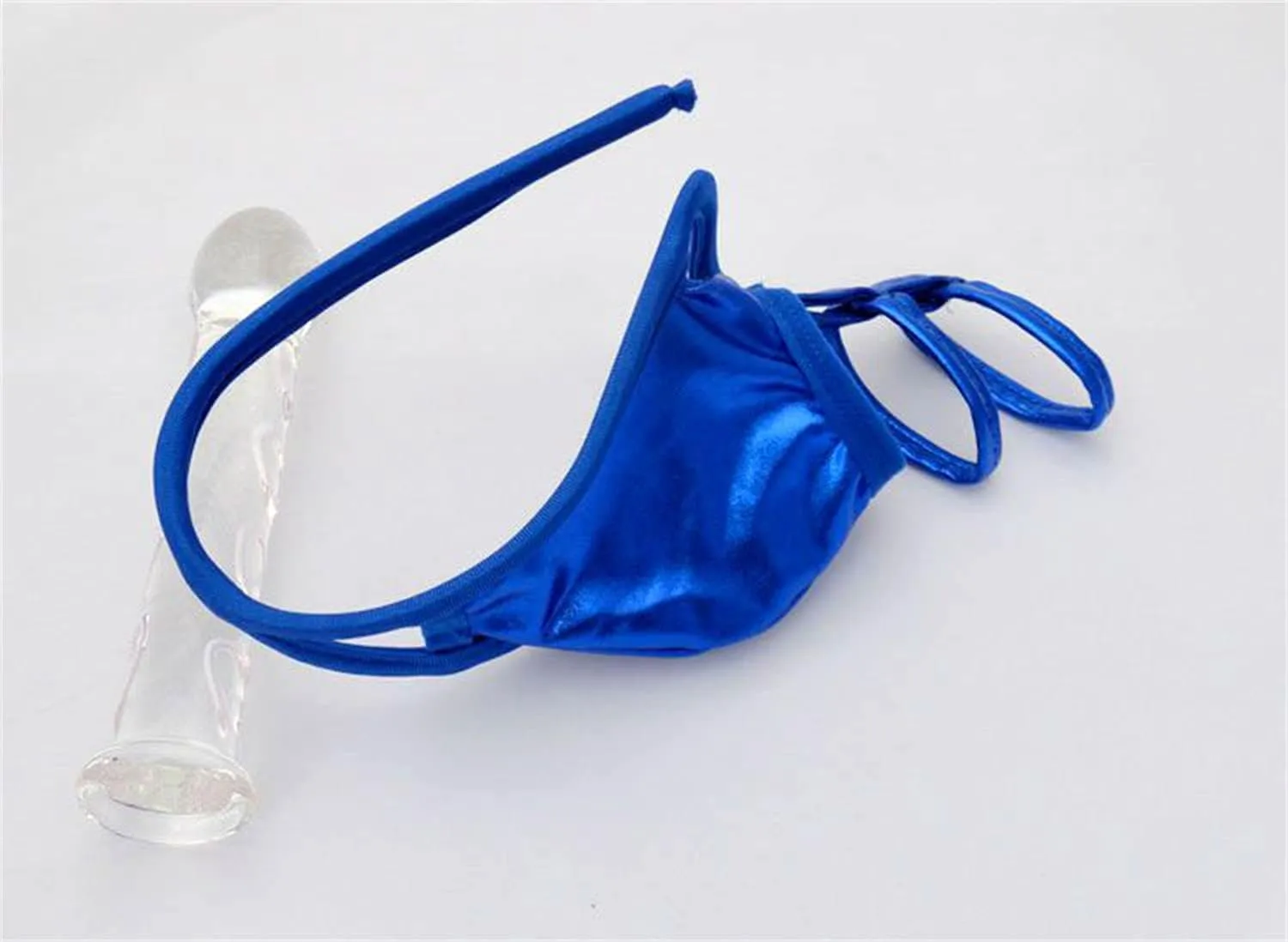 Men's See Through C String Thongs Sexy Low Rise Bulge Thong Underwear U Convex Bulge Pouch Bikini Briefs Shorts
