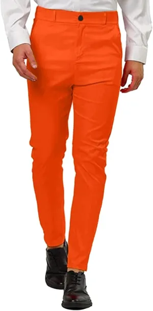 Men's Stretch Jeggings with Pockets Slimming Cotton Pull On Jean Like Leggings Regular Plus Size