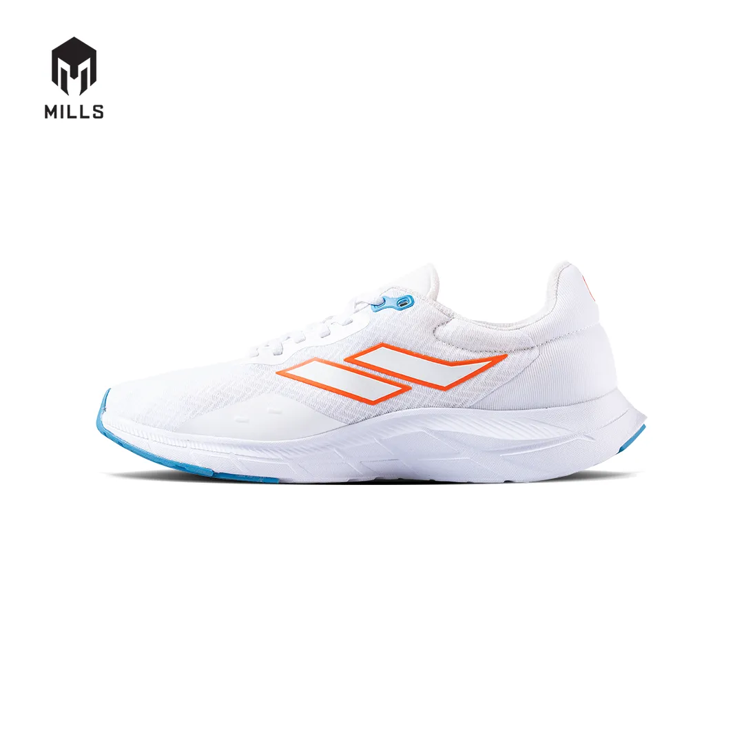 MILLS Sepatu Lari Running Shoes Treximo Vision White/Orange/Blue 9103404