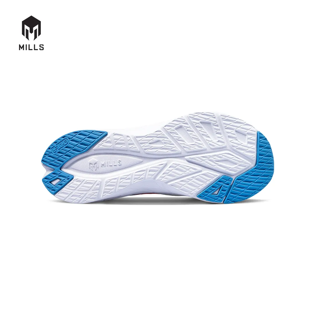 MILLS Sepatu Lari Running Shoes Treximo Vision White/Orange/Blue 9103404