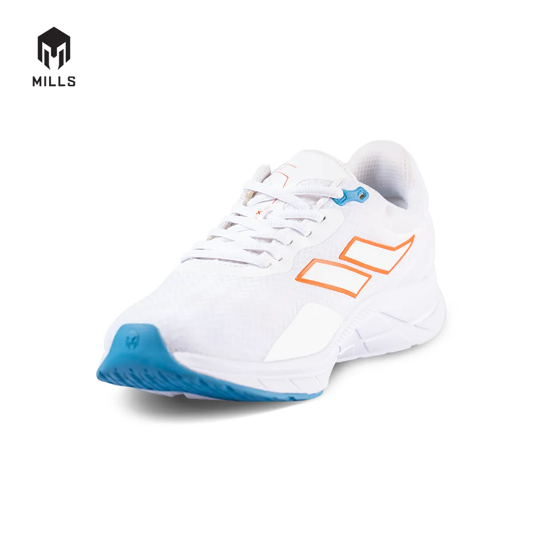 MILLS Sepatu Lari Running Shoes Treximo Vision White/Orange/Blue 9103404