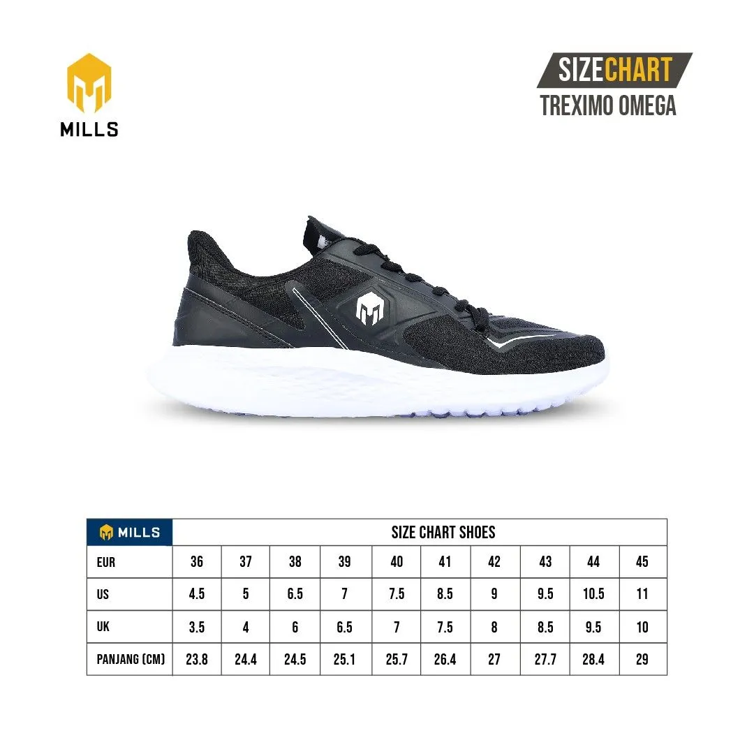 MILLS Sepatu Treximo Omega Black / White 9100110